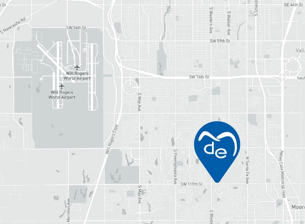 Map showing location of Dental Expressions in Oklahoma City